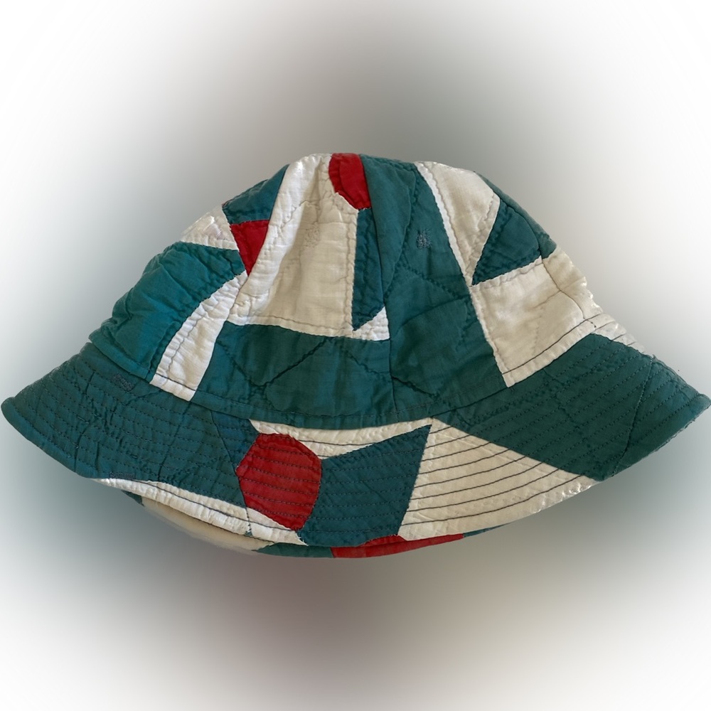 Handmade Bucket Hat made from antique quilt